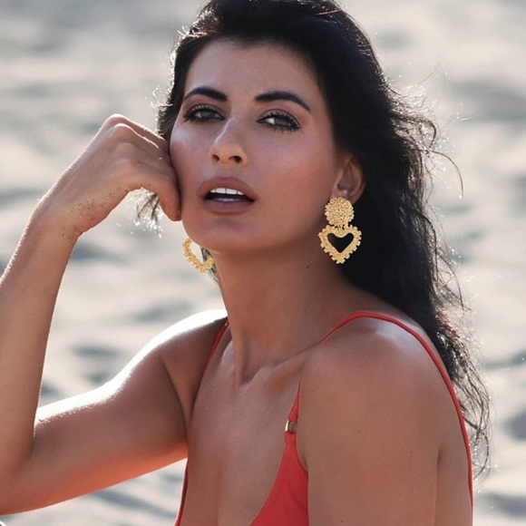 Bohemian Jewelry 12 Pairs Gold Statement Earrings Set, - Picture 3 of 16